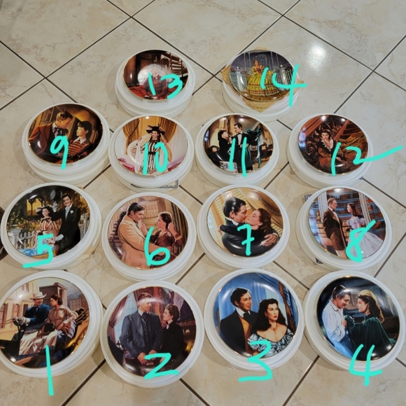 Gone with the wind collectible plates - Picture 3 of 17
